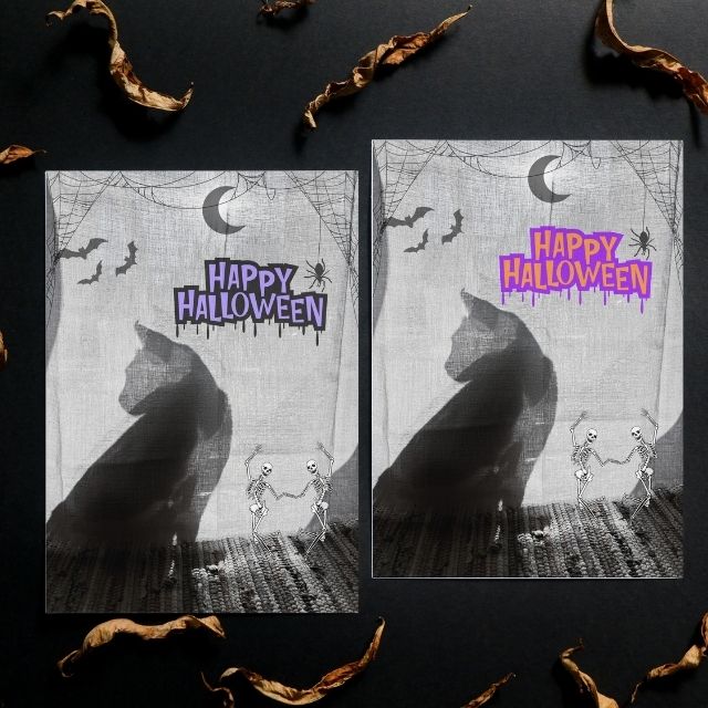 Halloween Hermiona Postcards, set of 2