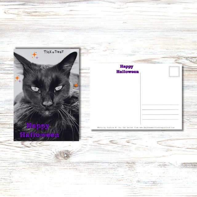 Halloween Hugo Postcards, set of2
